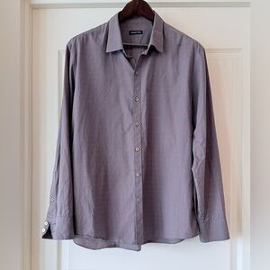 Zachary Prell Men's Purple Button-Down Shirt